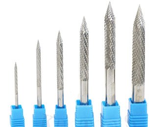 Carbide burr sets for automotive and aerospace applications